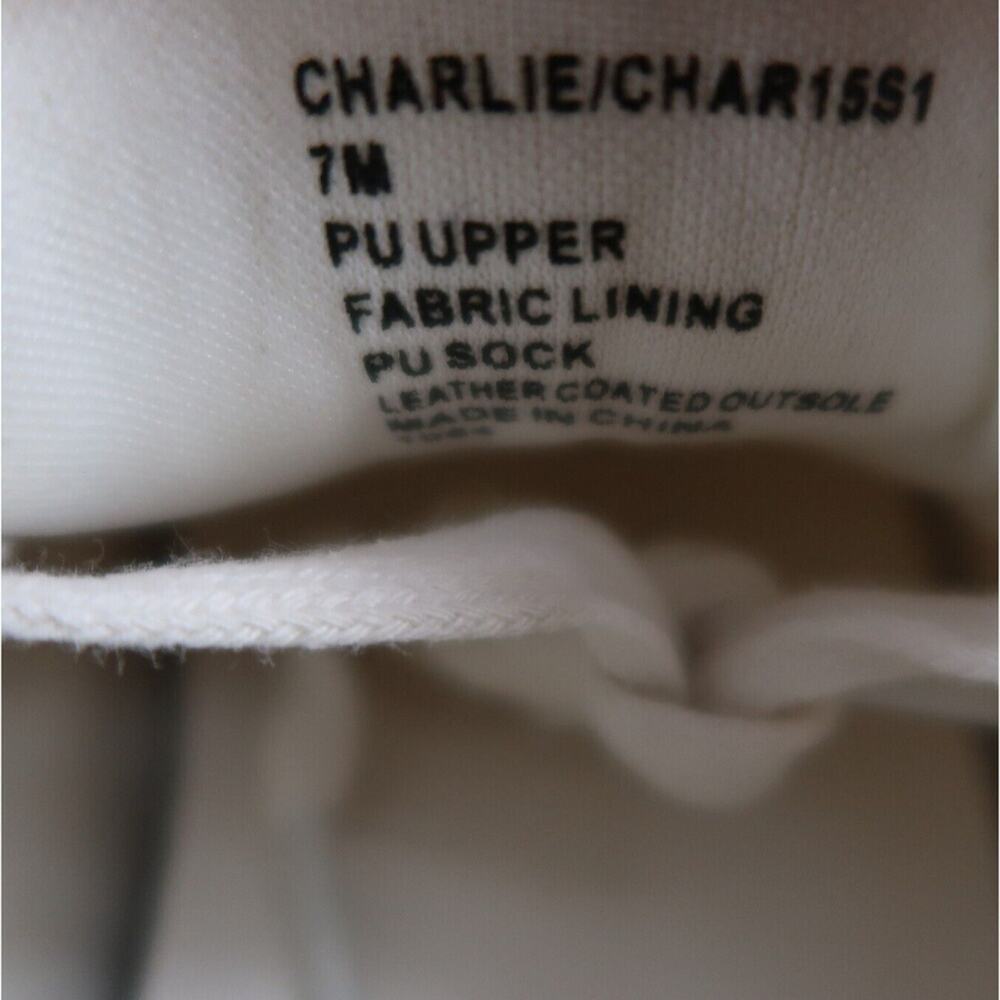 Steve Madden Shoes Womens 7 Sneakers Fashion Platform Charlie White Lace Up Low - Picture 14 of 14